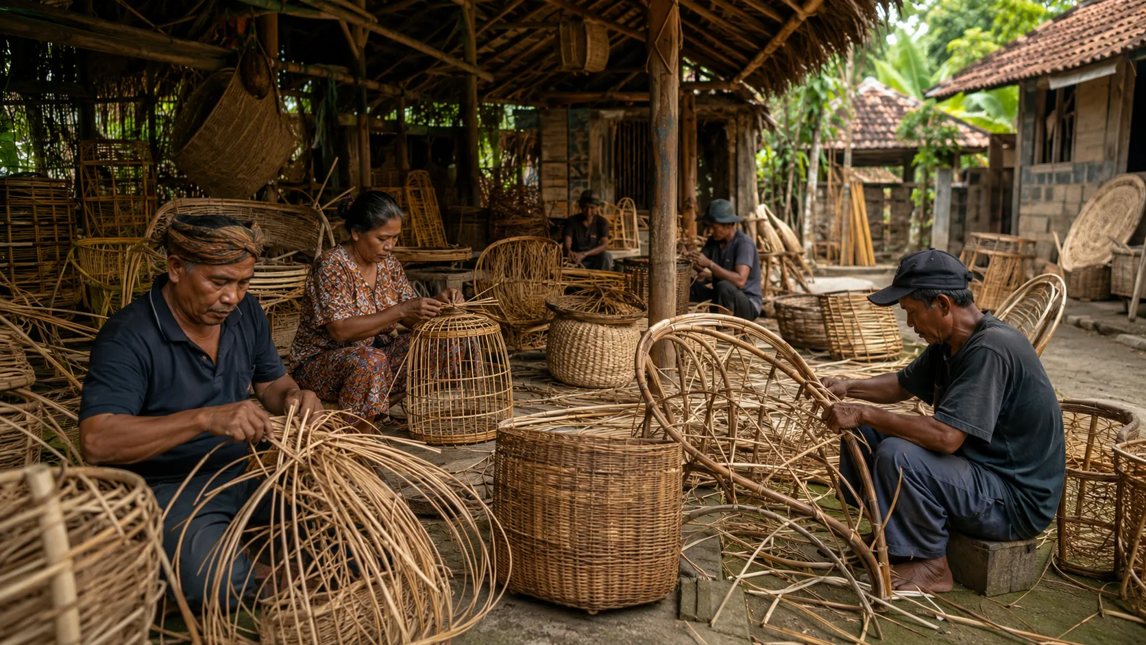 7 Places in Indonesia Where Rattan Craftsmen Actually Live and Work