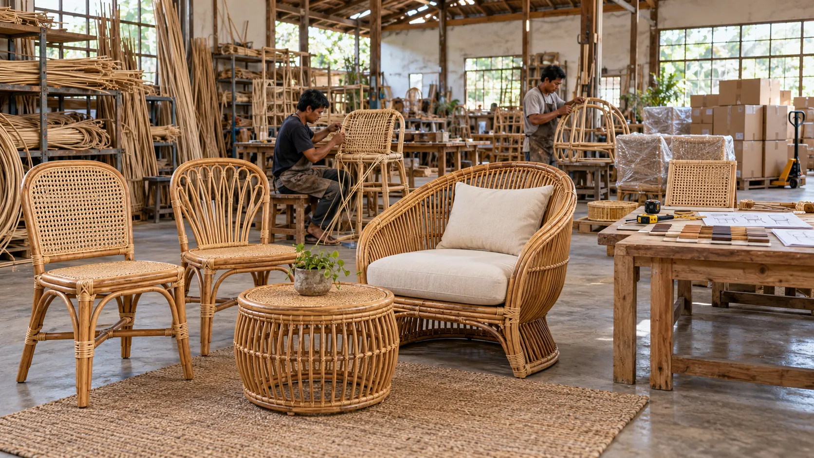 Membeli Furnitur Rotan dari Indonesia: Pabrik Langsung vs Perusahaan Dagang